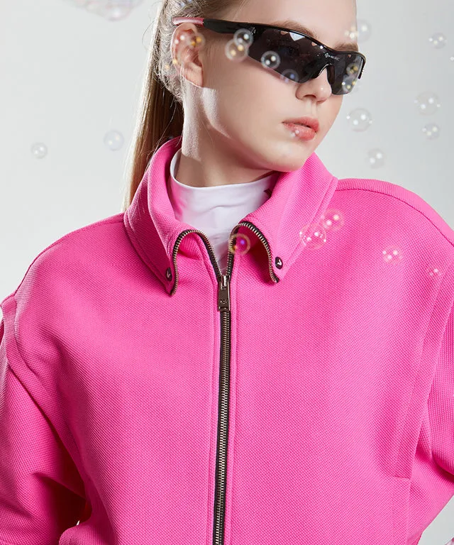 Chemons Rolling Collar Jacket - Pink