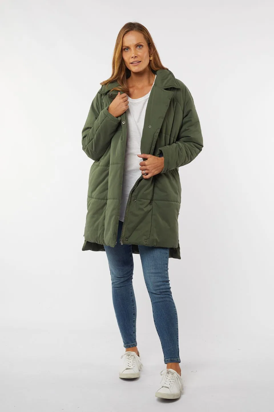 Everyday Peach Finish Khaki Puffa