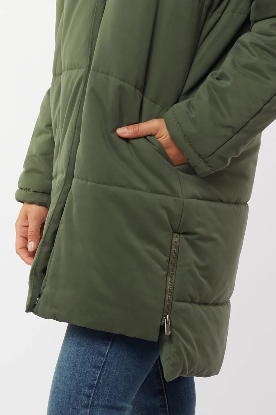 Everyday Peach Finish Khaki Puffa