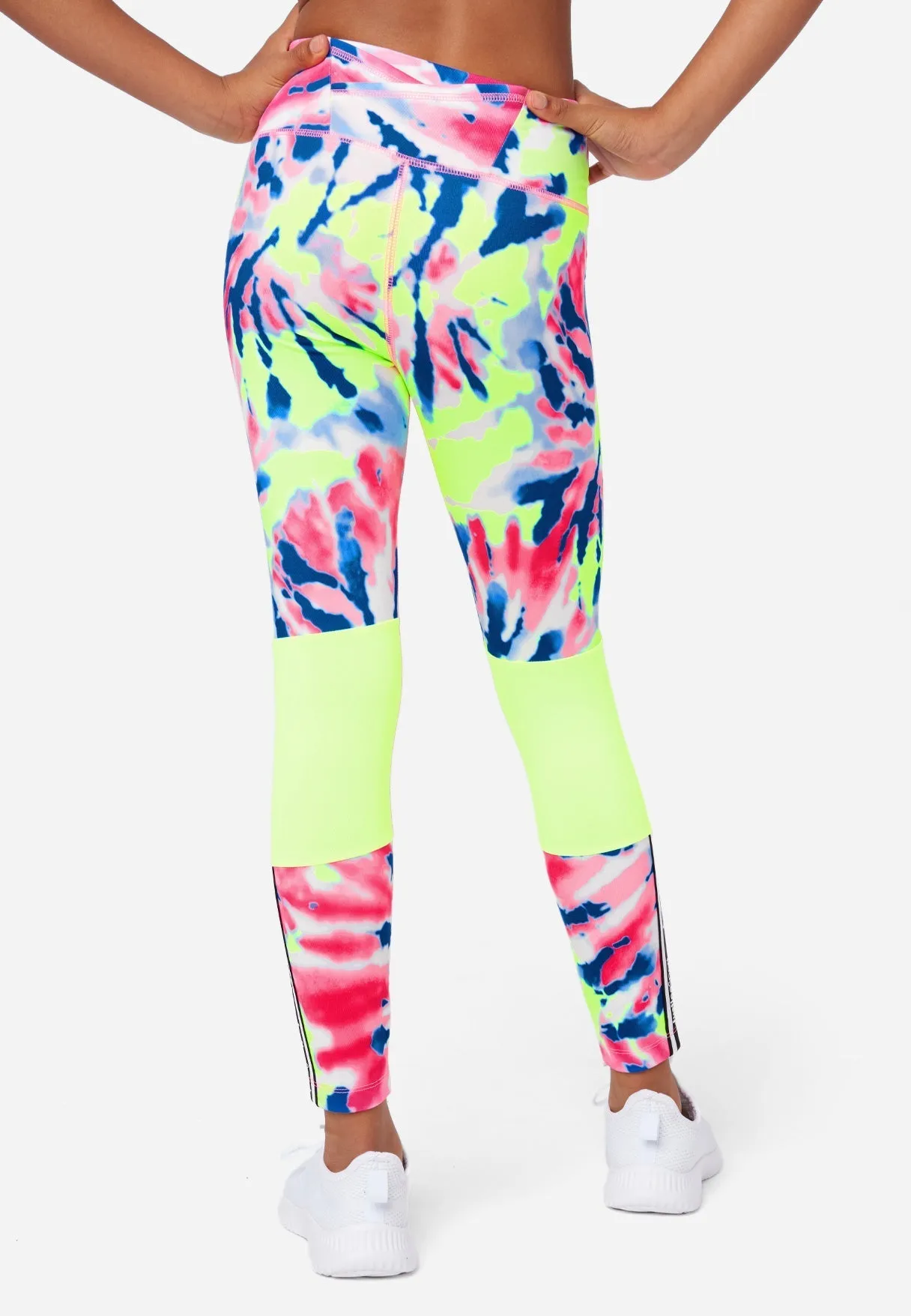 J Sport Tie-Dye Color Block Leggings