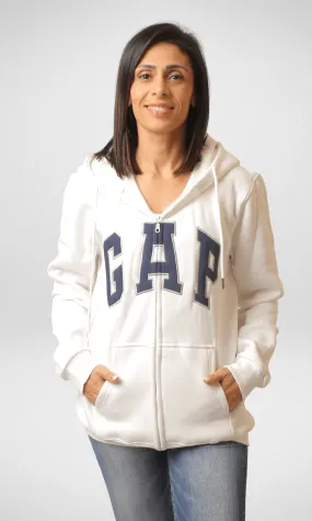 Jacket Uni-Sex With Hoodie - White