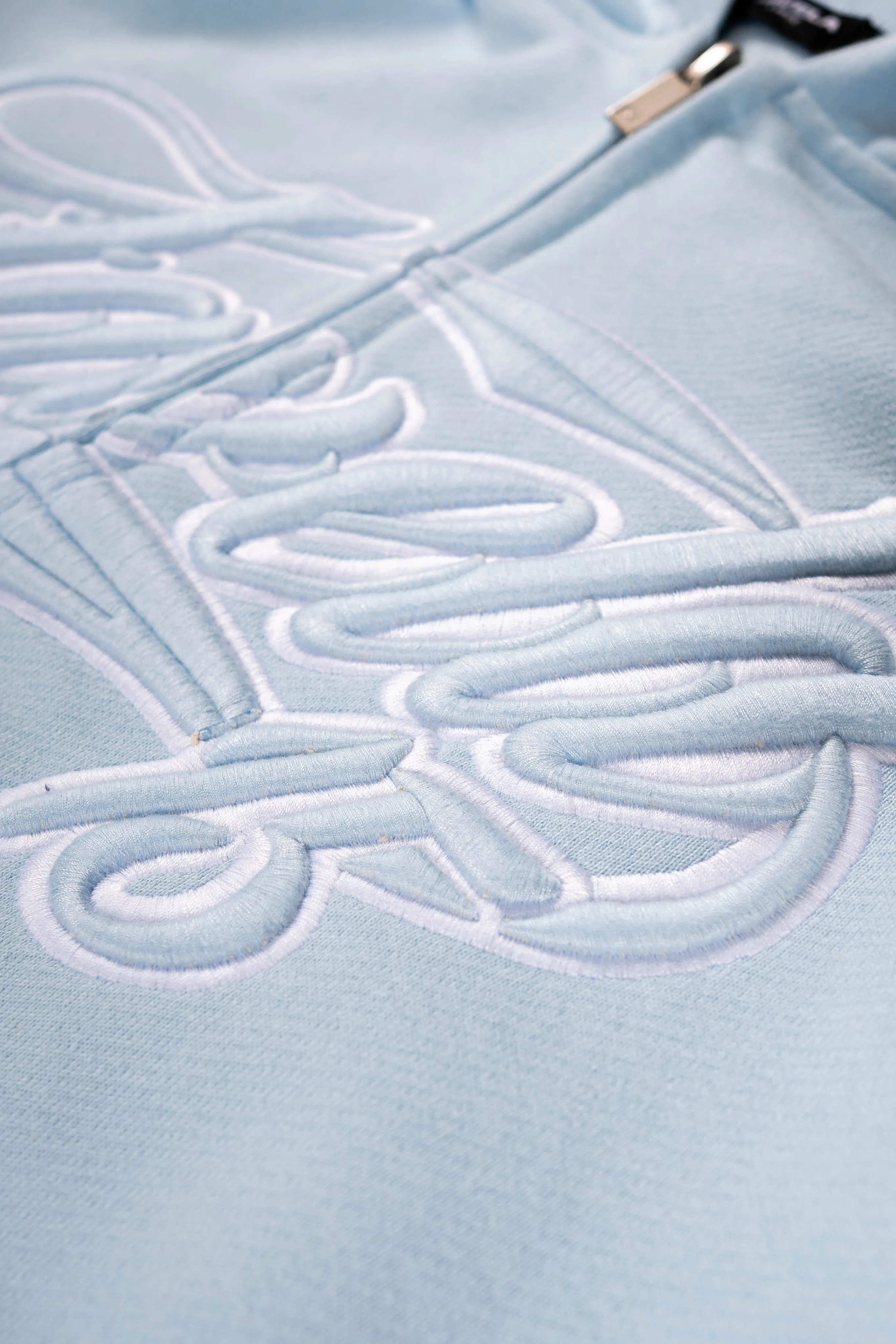 NEW 3D COLLEGE BABYBLUE FRONTZIP