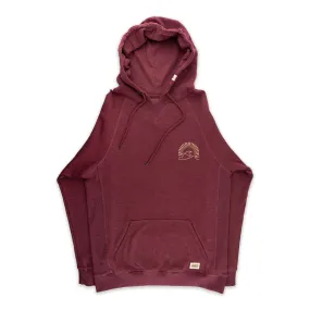 Pacific Creations "Tri Wave" Men's Hoodie- Burgundy