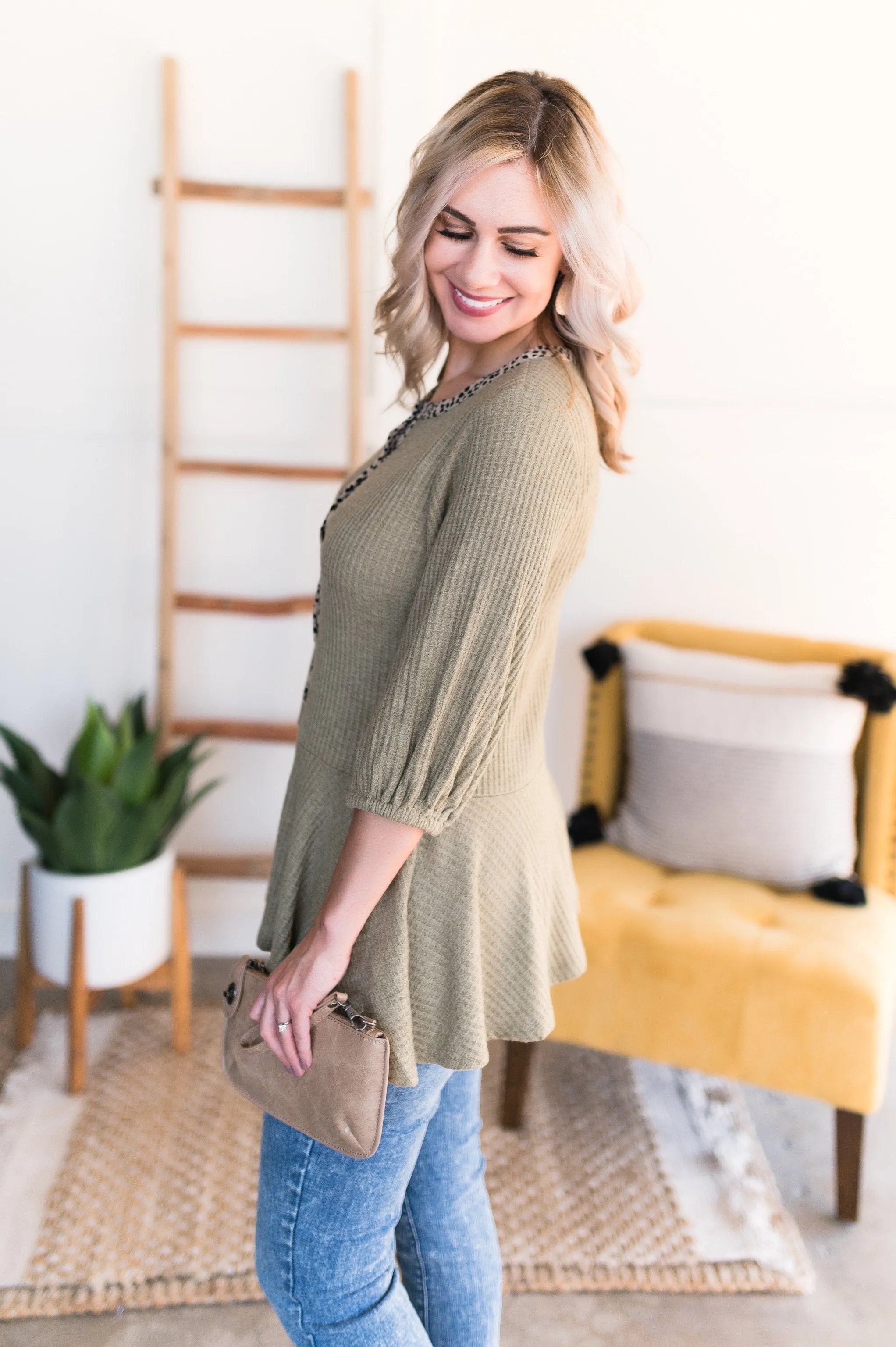 *Size M: In Your Wildest Dreams Sage Tunic Top