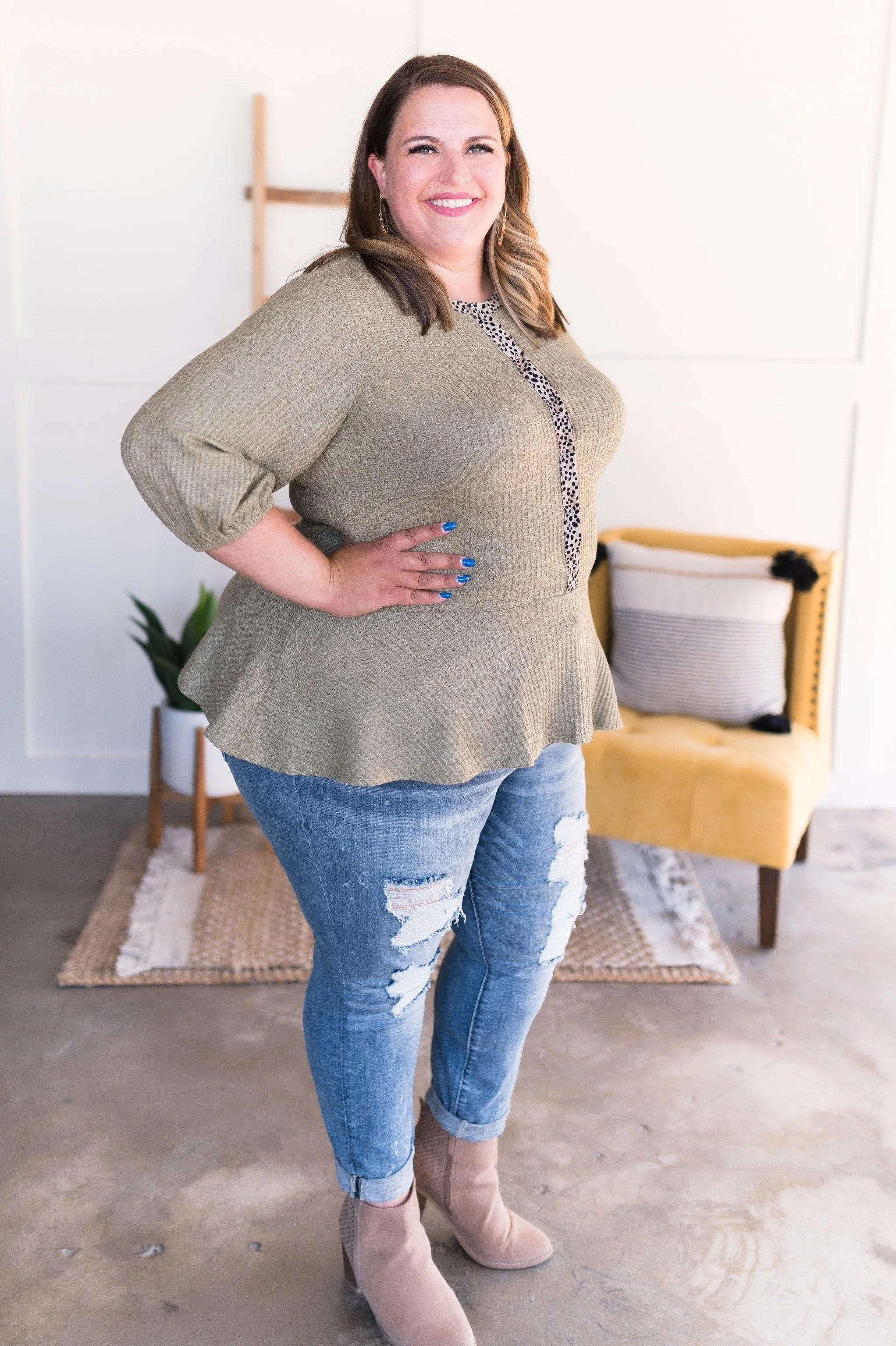 *Size M: In Your Wildest Dreams Sage Tunic Top