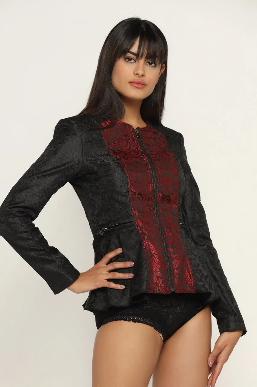Skull  Embroidered Ladies Jacket